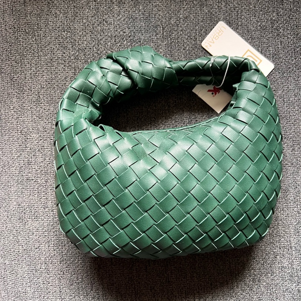 Forest Green Woven Bag